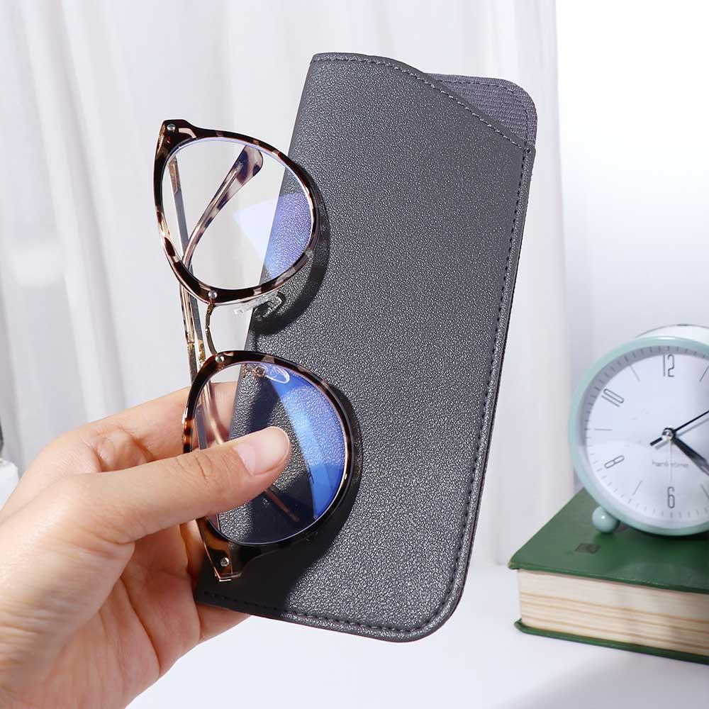 Case Eyeglass Box Glasses Storage Box Spectacle Case Sunglasses Case PU Leather Glasses Bags