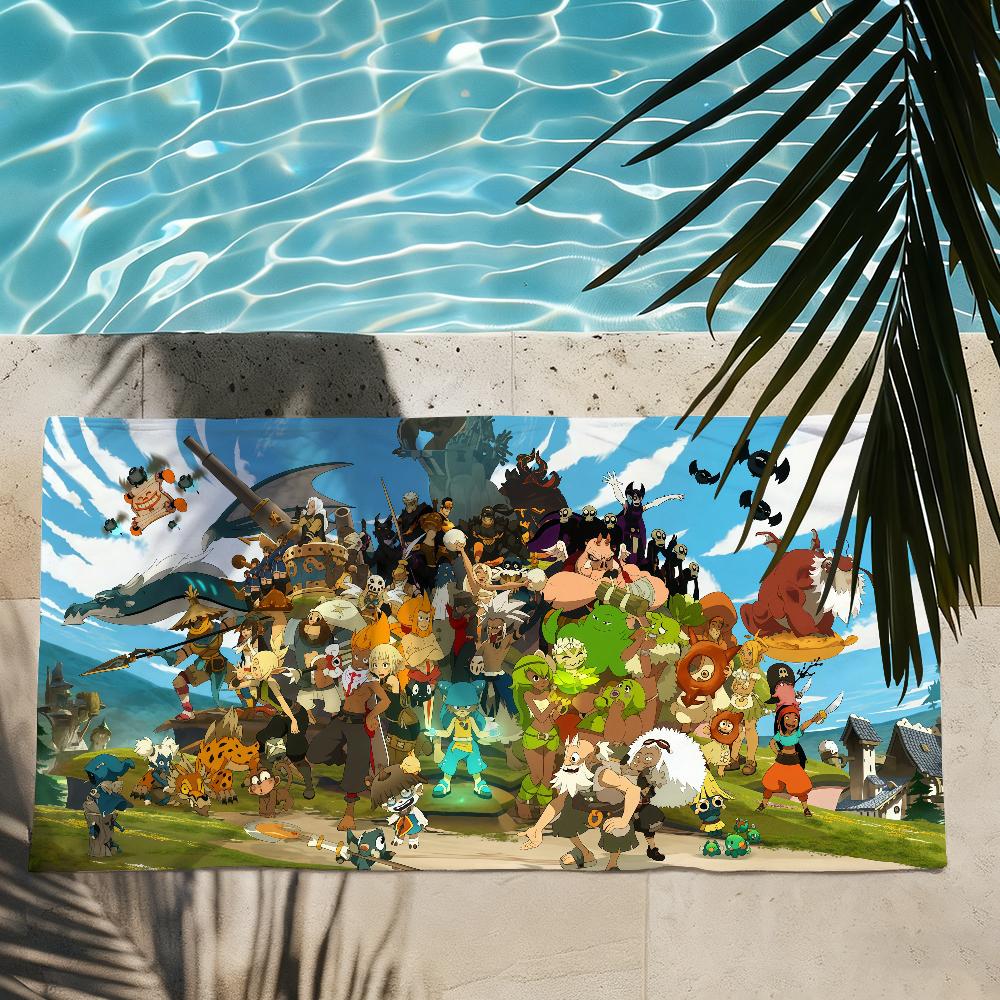 Spiel D-Dofus-S Handtuch Weich Leicht Anti-Sand Großes Strandhandtuch Schnelltrocknend Bad Sport Familie