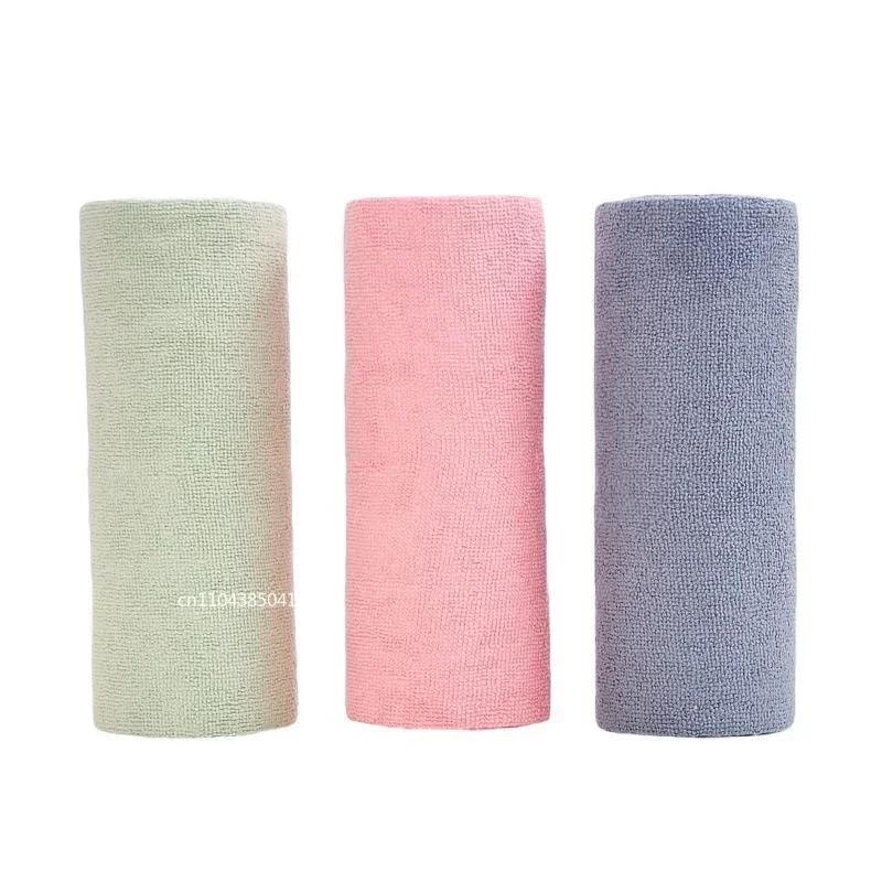 Panno per piatti usa e getta, Rotolo di asciugamani in microfibra, Panno pulizia strappabile a mano, Asciugamano in microfibra riutilizzabile lavabile 1 Rotolo(20pcs) 20x20CM