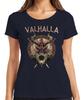 Valhalla Wikingerhelm Schwerter Runenkreis Nordische Mythologie Damen T-Shirt