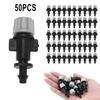 Atomizing Nozzle Misting Nozzles Black+Gray For 4mm/7mm Tube Garden Watering Irrigation Plastic 1.5~3KG Pressure