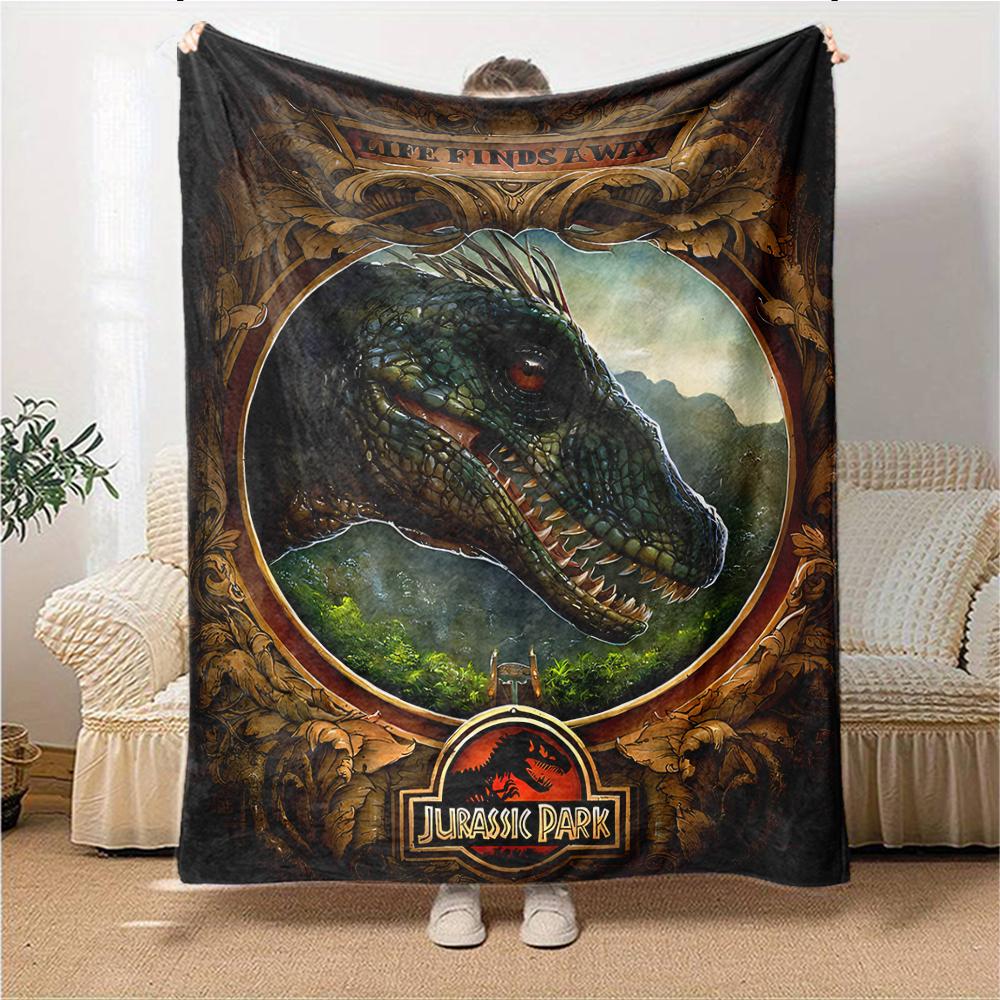 Jurassic Life Continues Blanket Soft Throw Blanket For Home Bedroom Bed Sofa Travel Office Solid Christmas Blanket