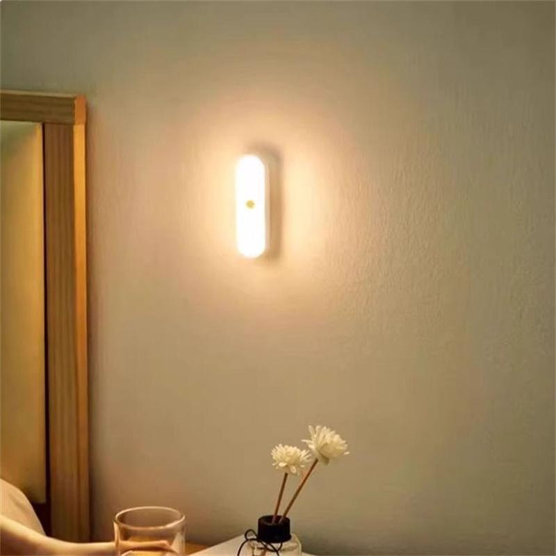 High Power Smart Motion-Sensing Light Strip Plug-in or Rechargeable Automatically Illuminates At Night Cabinet Light Hallway Light Bedroom Light