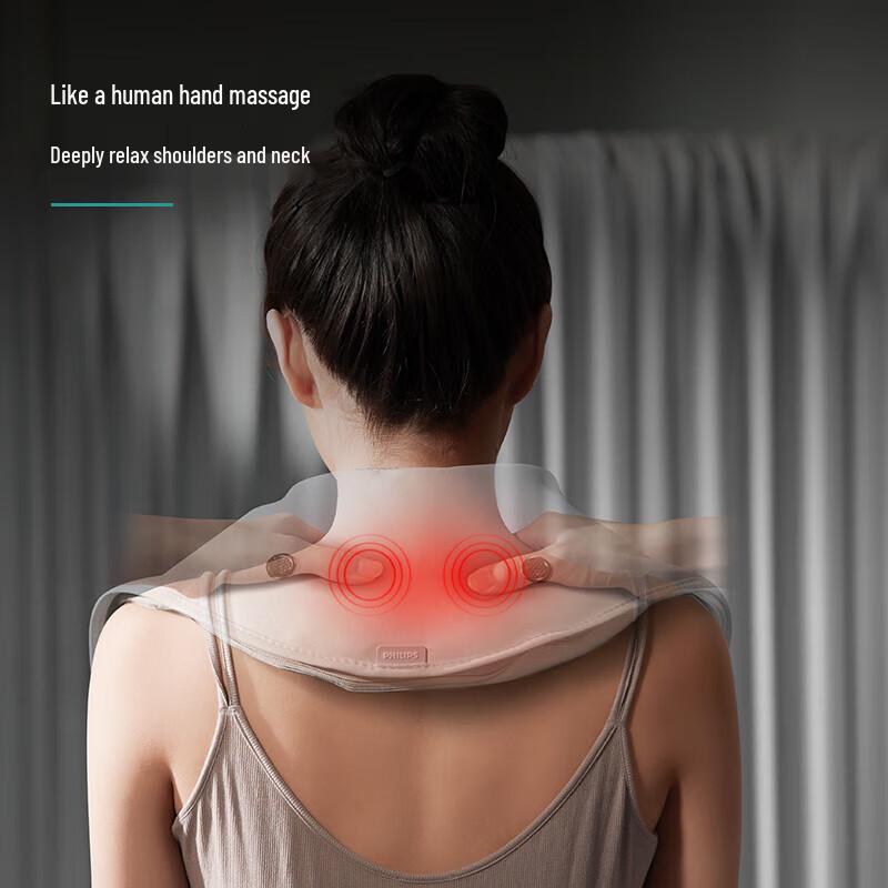 Philips U-shaped Neck and Shoulder Massager with Heat and Tapping CN Plug (adapter Included)