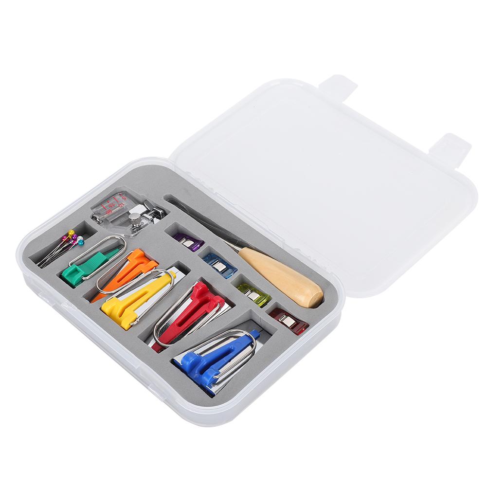 Cloth BiasTape Maker Sewing and PatchWork Tools Crimping Tube Set DIY Edging Roller Cutter