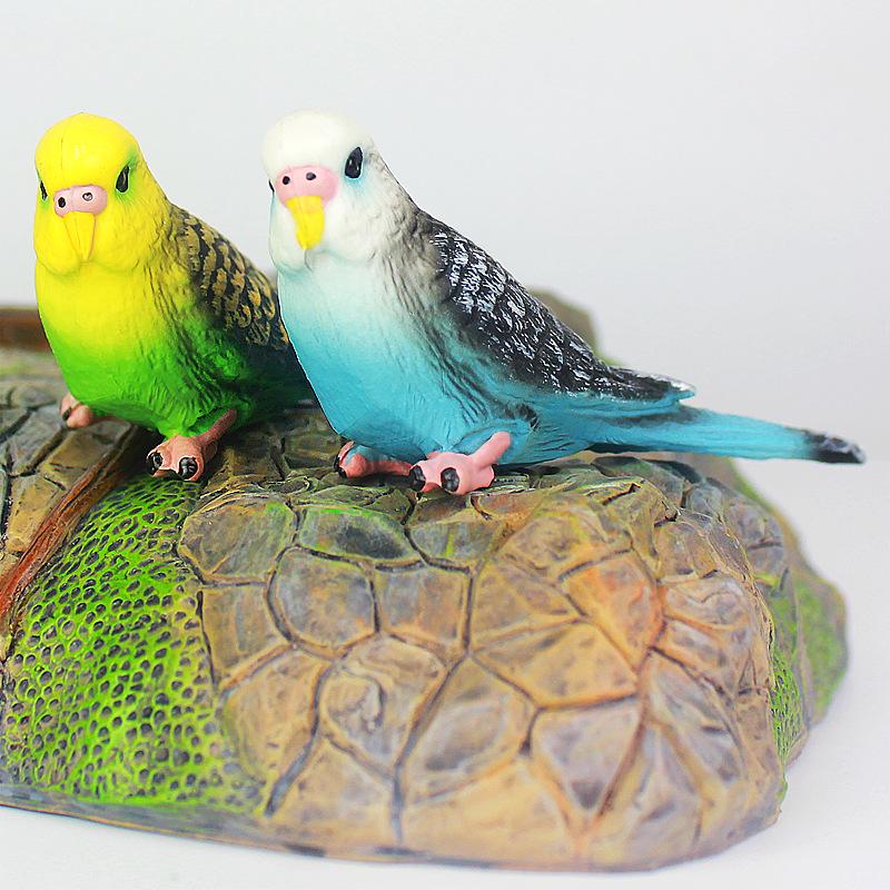 Wild Animal Parrot Model - Plastic Toy for Kids, Science and Education, Micro Landscape Ornament