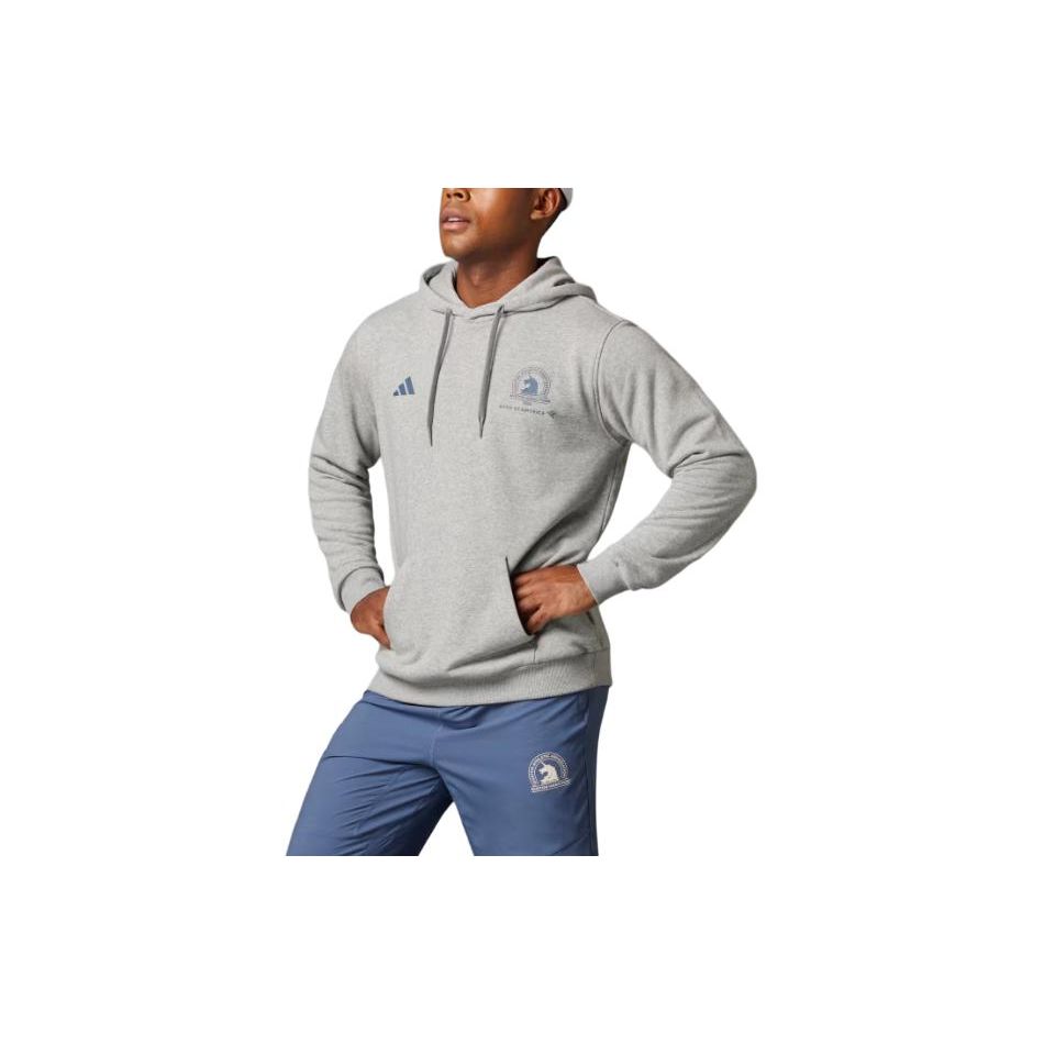 

Adidas Мужские худи с графикой Бостонский марафон® 2024 Серые IW0815 L