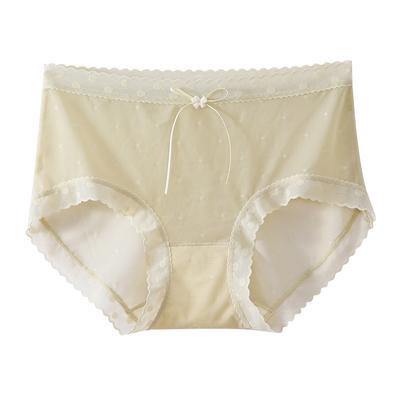 Lace Underwear Women's Summer Thin 5A Antibacterial Sexy Briefs Pure Desire for Girls Pantymesh Seamless Underwear