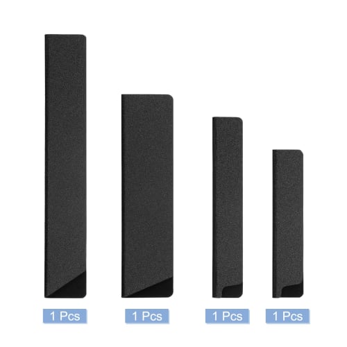 uxcell 4-Piece Set Knife Edge Guard ABS Knife Cover Sleeve Knife Case Blade Protector Universal Knife Sheath for Home Kitchen Knives
