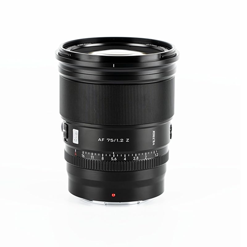 

VILTROX AF 75mm F1.2 PRO Z camera lens Large diameter APS-C auto focus Eye AF compatible soft bokeh Nikon Z mount mirrorless camera Compatible with