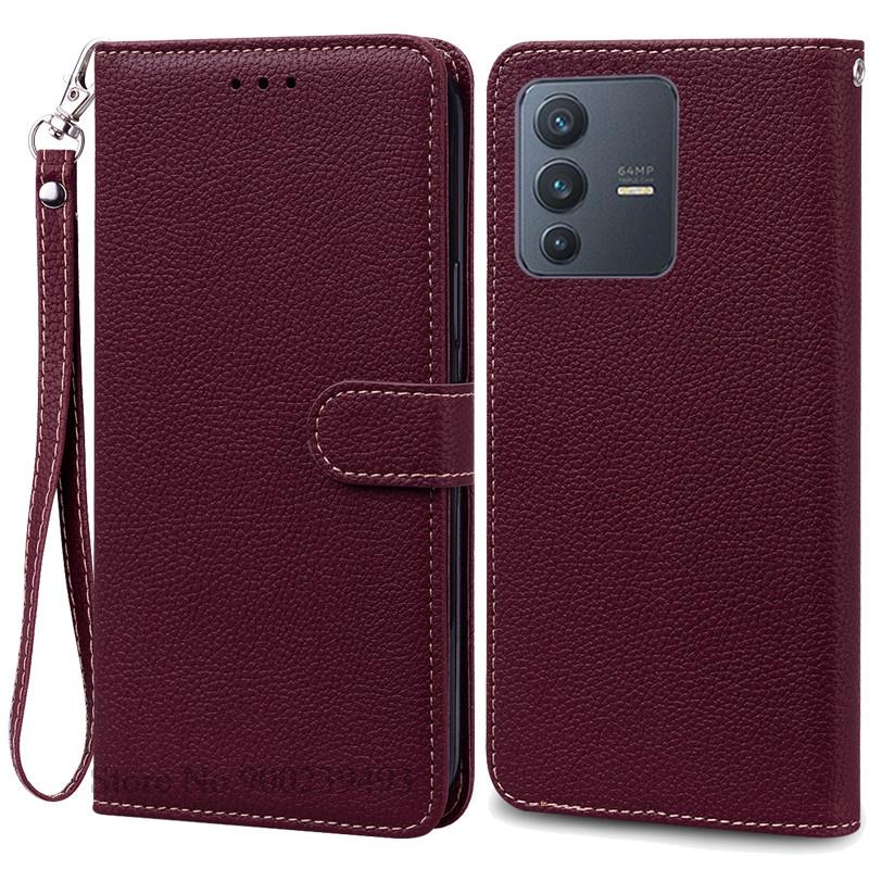 For Vivo V23 Case Vivo V23 5G Wallet Leather Flip Case For Vivo V2130 Cover Phone Case For Vivo V23 V 23 2130 Bumper Coque Funda