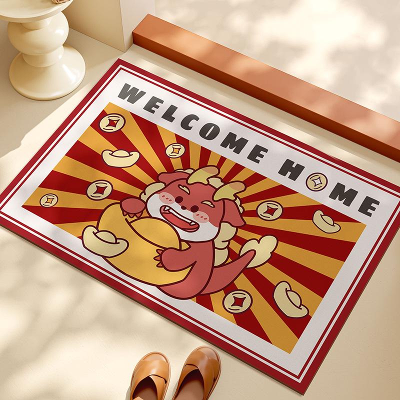 New Soft Diatom Mud Household Floor Mat Anti-slip Absorbent Bathroom Bathroom Toilet Toilet Anti-fall Foot Mat