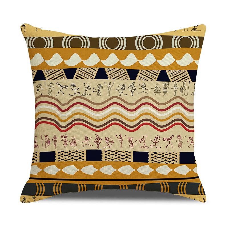African Ethnic Style Geometric Digital Printing Office Sofa Pillow Pillow New Home Products