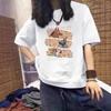 Navy Blue European Retro Large Size Pure Cotton Short-sleeved T-shirt for Men and Women's Summer New Loose Design Top Ins Tide