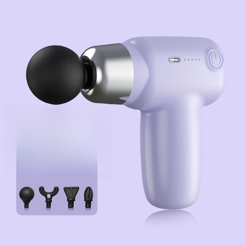 Svalová relaxace USB Mini masážní pistole Fasciální metr Svalová relaxace Vibrační pistole Tyč Masáž Fitness vybavení