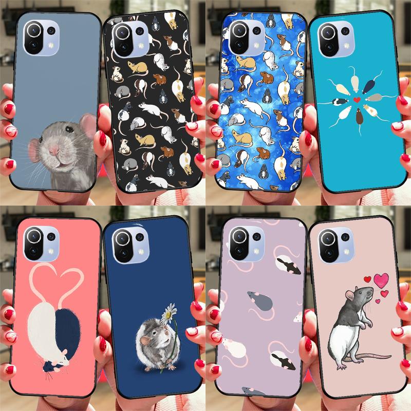 Mouse Rat Case For POCO F5 X3 X5 Pro F3 F4 X4 GT M5s C40 Cover For Xiaomi 13 11T 12T Pro 12 Lite 12X