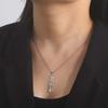Dawapara Eye of Horus Ankh Cross Necklace Egyptian Cartouche Hieroglyph Pendant Stainless Steel Ancient Spiritual Jewelry