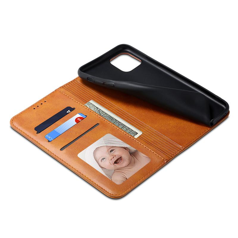 EUCAGR Luxury Leather Flip Phone Case For iPhone 15 14 13 12 11 Pro Max Plus Mini SE3 XS Max XR Wallet Cover With Card Slot