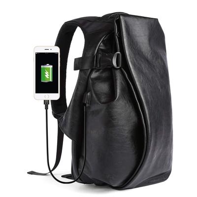 Lavancia Extra Large Capacity PU Leather PC Backpack for Men and Casual Perfect for Business and Black 30L-40L Backpack, Women, Bag, Stylish, Popular,