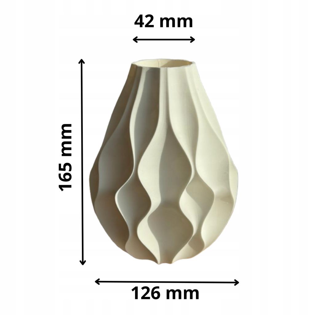 Vase für Lego für künstliche Blumen Gräser dekorativ modern weiß 17cm