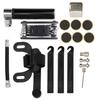Pompe à Vélo Portable 120PSI 16-en-1 Multifonction Gonfleur de Pneu Kit de Patch de Réparation Pièces de Vélo Noir