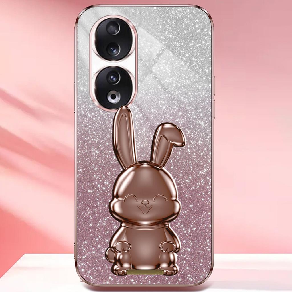For Honor 90 Kickstand Case Cute Rabbit Protective Phone Cover