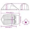 2 Person Tunnel Tent Camouflage Waterproof