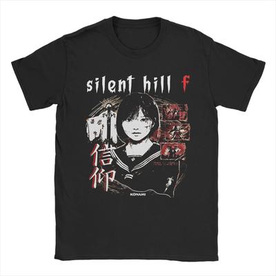 Silent Hill F Horror Game 2025 Print T Shirt Men Women Gaming Lover Cotton Tee Shirt Clothing
