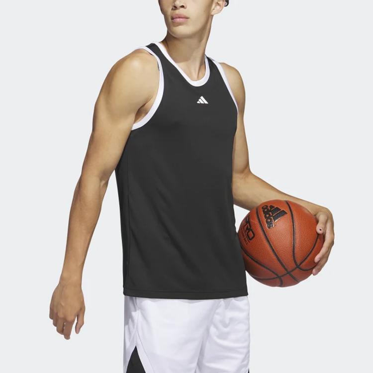 New Adidas Tank Tops Men Black IC2457