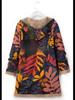 2023 Winter Women's Printed Hooded Sweatshirt with Warm Plush Lining