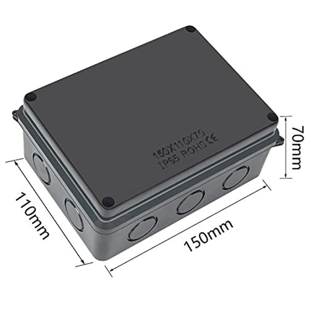 Innovative Design of an IP65 waterproof junction box suitable for multiple outdoor wiring applications size of 150 x 110 x 70 mm