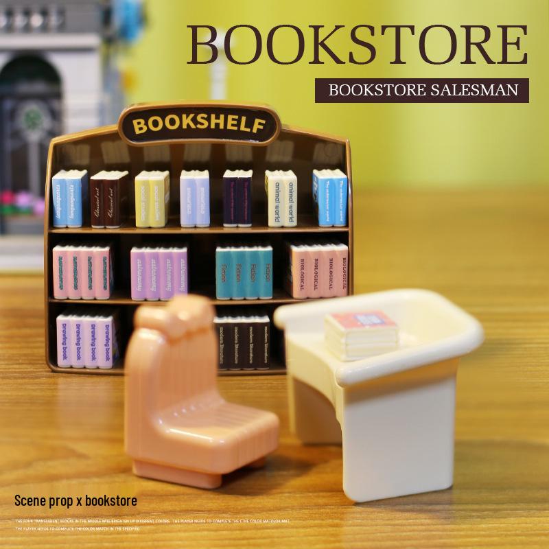 Miniature Dollhouse Furniture Toys: Living Room & Kitchen Tabletop Decor