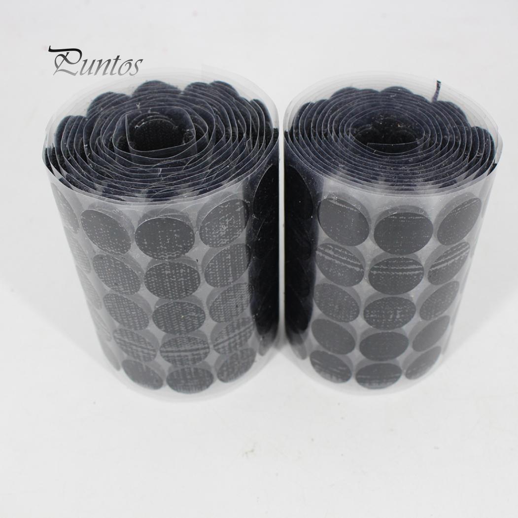 100 шт./компл. 2 см крючок-петля самоклеящиеся монеты точки круги палка лента диски — фото 3