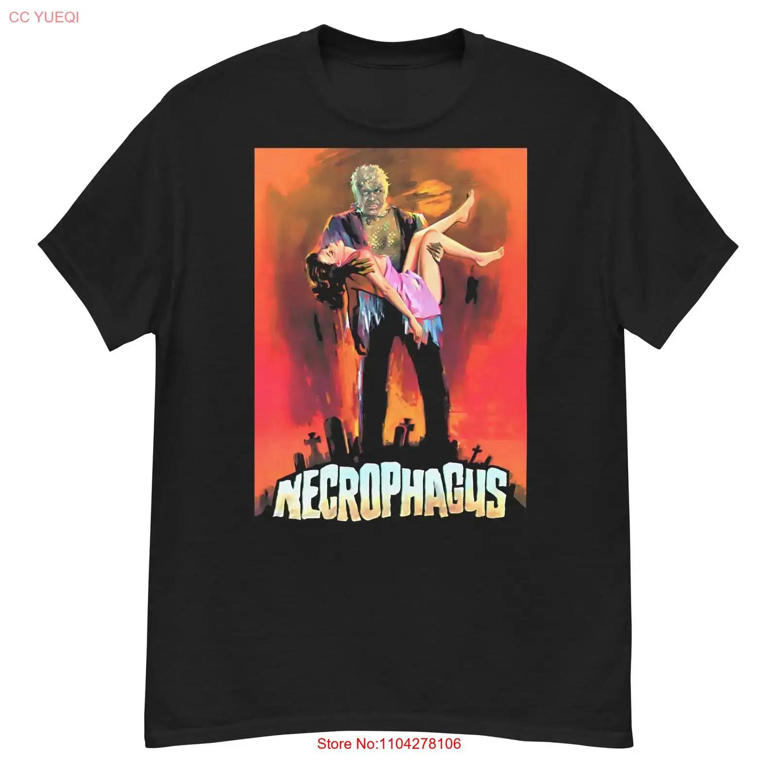 

Necrophagus cult horror film fan art t shirt vintage Washed designer clothes Comfortable streetwear fashion graphic Stretched 5XL різнокольоровий