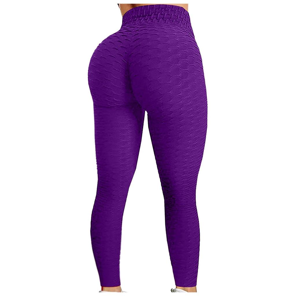 European and American Style Peach Hip Jacquard Bubble Yoga Pants High Waist Beautiful Hip Sports Leggings Hip-lifting Yoga Pants