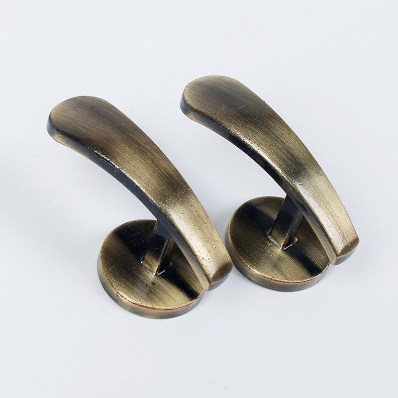 2Pcs Retro Practical Mounted Metal Hooks Curtain Tieback Curtain Hooks Wall Hanger Curtain Holder Home Decor Accessories