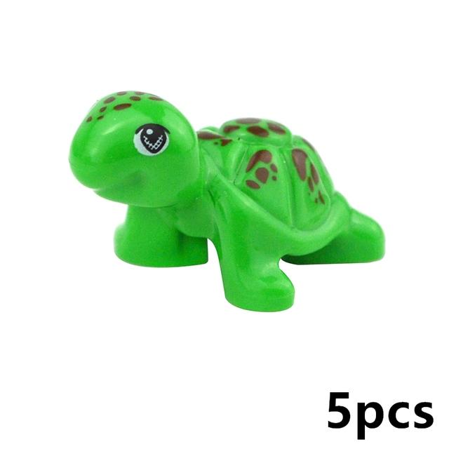 MOC City Animal Building Block Figures Goat Sheep Eagle Owl Panda Parrot Seagull Penguin Zoo Fram Accessories Bricks Toy Gift