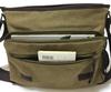 TABIWO Canvas Shoulder A4 PC Perfect for School or Military Simple Design Bag, Crossbody, Large, Size, Pocket, Work, Style, (1. Khaki)