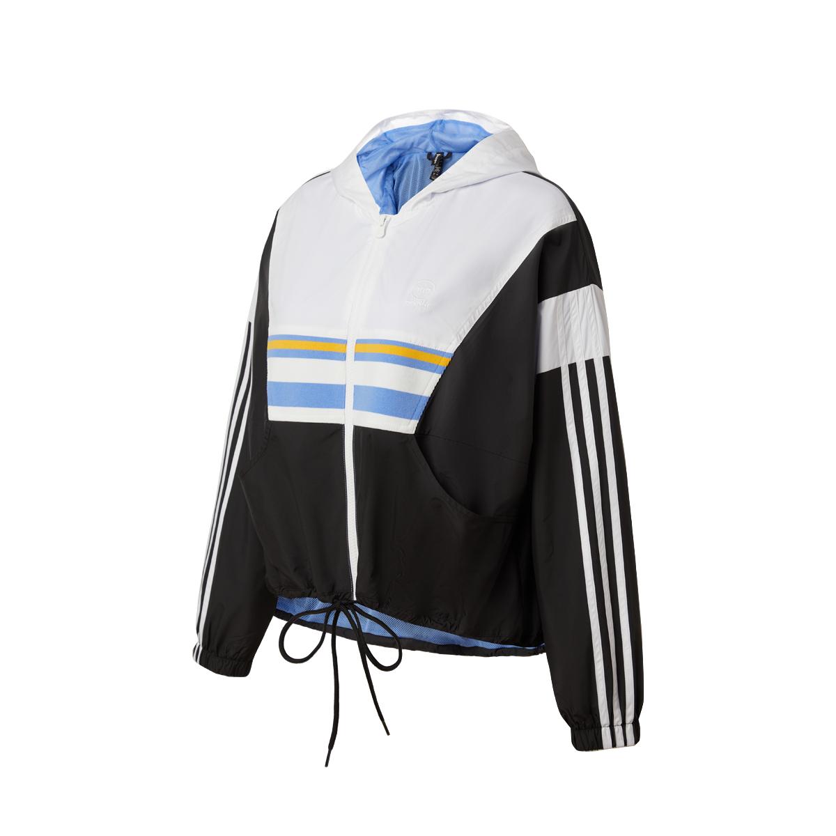 

Adidas Neo Spliced ​​Colorblock Повседневная куртка с капюшоном Женская верхняя одежда IK6006 S
