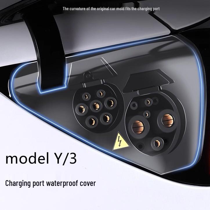 Tesla Model Y/3 Facelift Charging Port Waterproof and Dust Cover