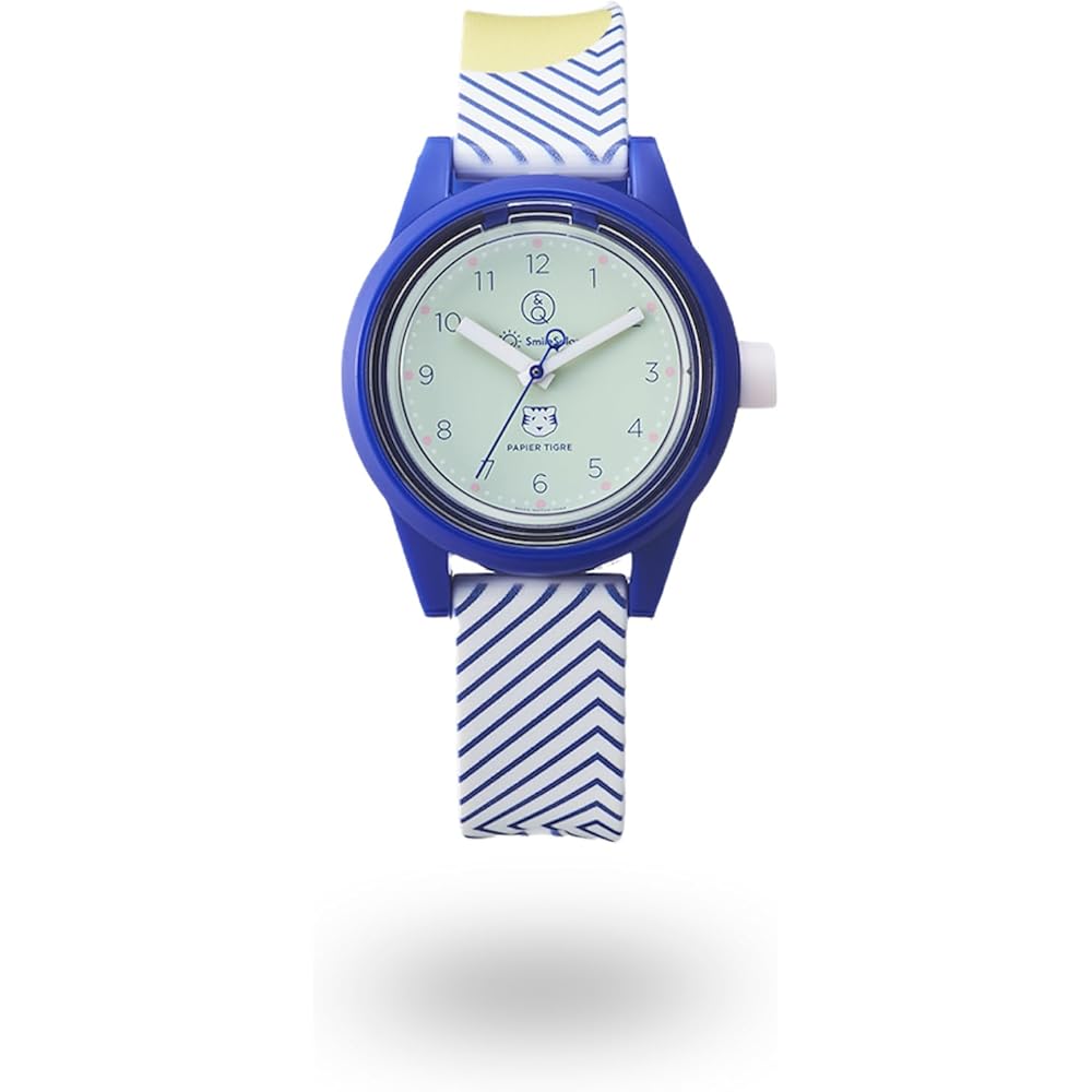 Citizen Q&Q Analog Smile Solar Waterproof Watch with Urethane Strap Blue