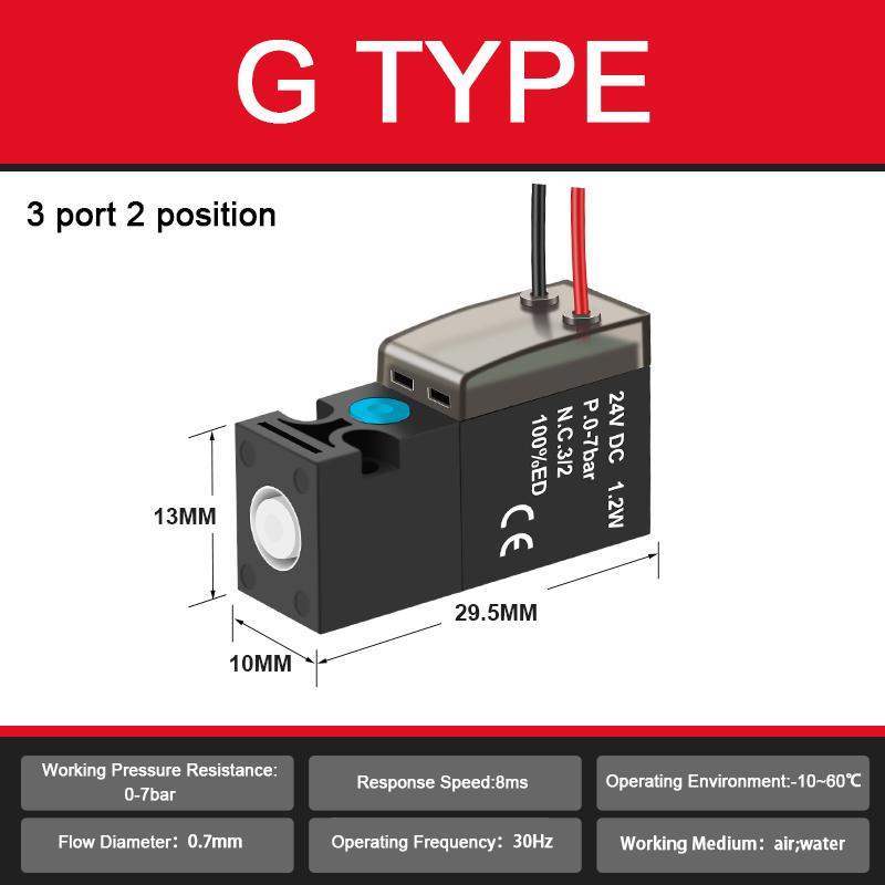 Mini Pneumatic Valve With Low Power Consumption High-frequency Micro Solenoid Valve 2-position 3-way Vacuum Pneumatic Valve