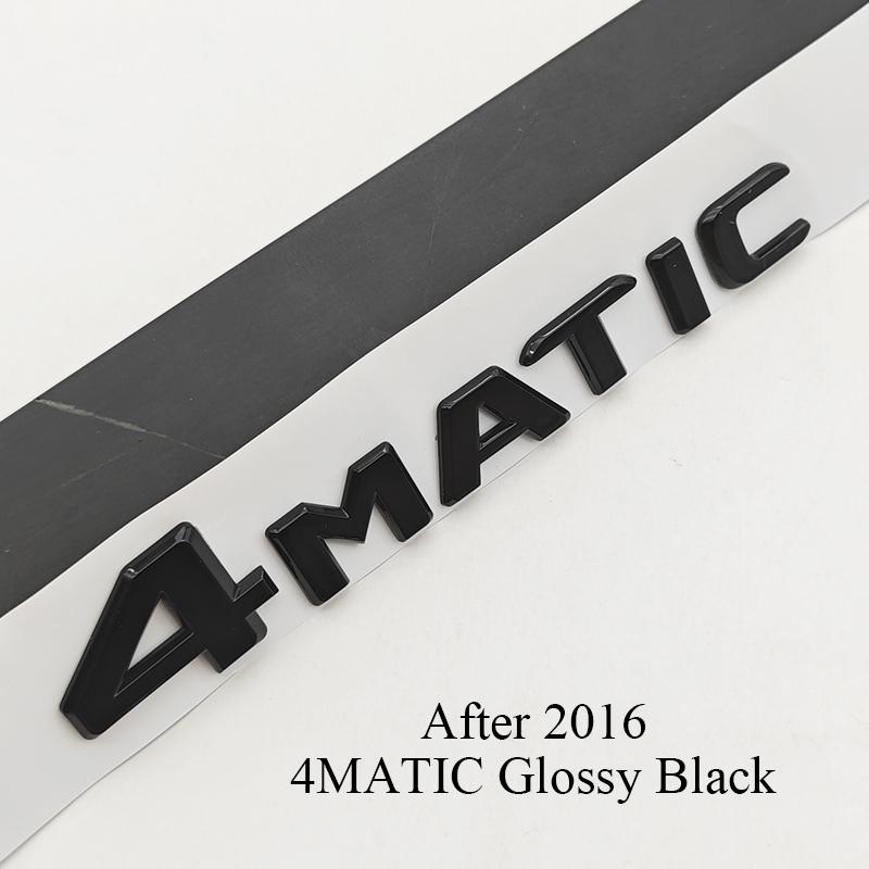 3D ABS Chrome Black Car Letters Logo 4MATIC Emblem Sticker Nameplate Rear Trunk Badge For Mercedes Benz 4MAITC Acciessories