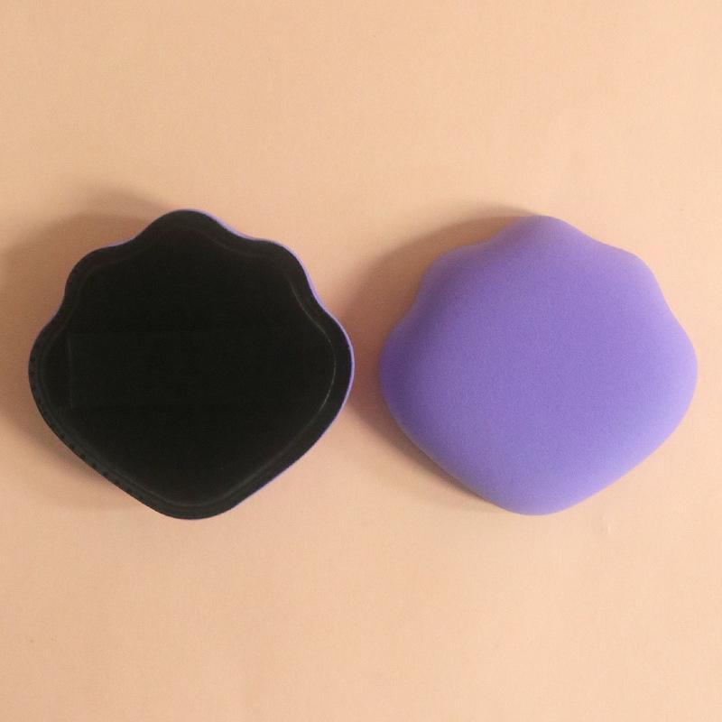 

Strawberry Purple Bubble Water Marshmallow Shell Foundation Liquid Soft Makeup Applicator