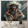 Indian Chieftain Background Cloth Tribal Totem Hanging Cloth Retro Personality Studio Studio Photography Studio Background Wall