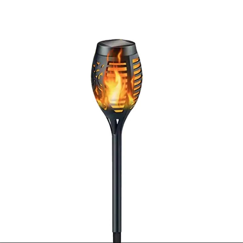 12LED solar flamme fakkel lys flimrende lys Vanntett hage dekorasjon Utendørs plen sti Hage Patio Gulvlampe