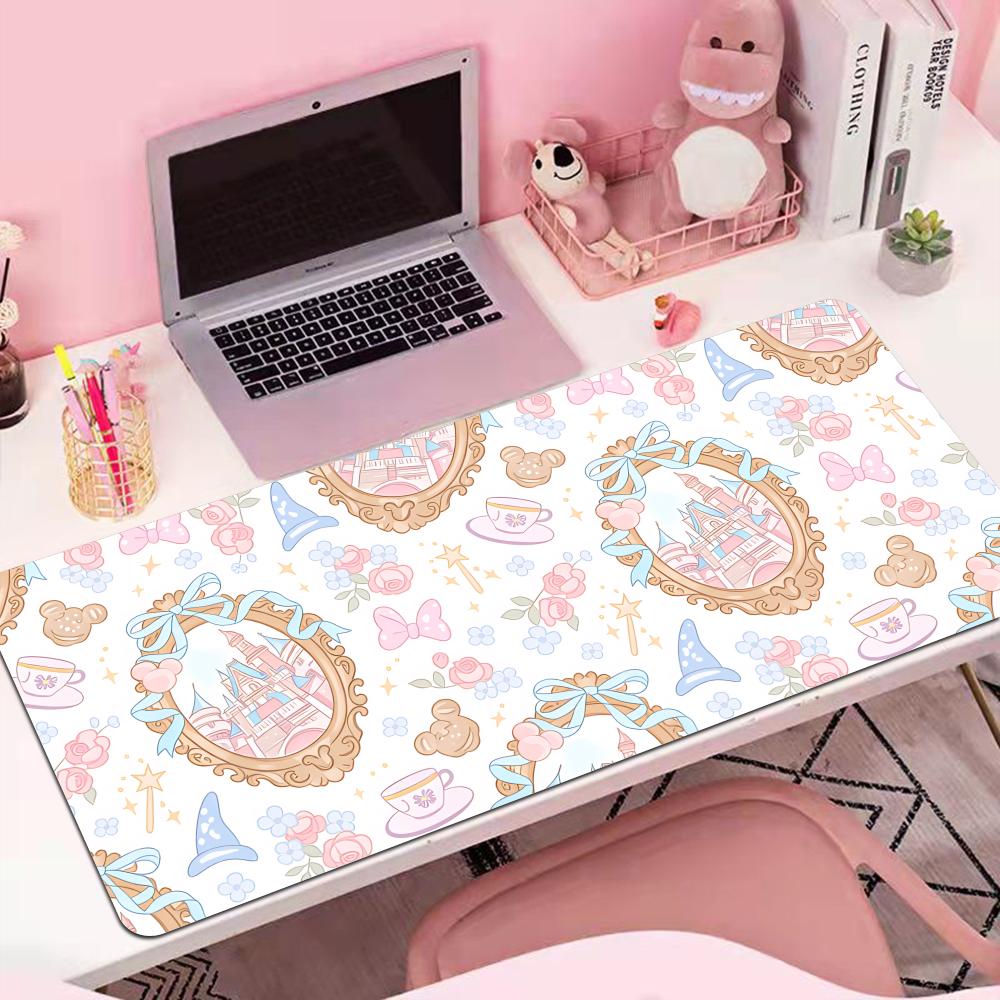 

HYBXAXC Cartoon Castle Print Mouse Pad Large Rubber Anti-slip PC Desk Accessories Mousepad for Offices Keyboard Mats Decor Mat 600x300x2mm