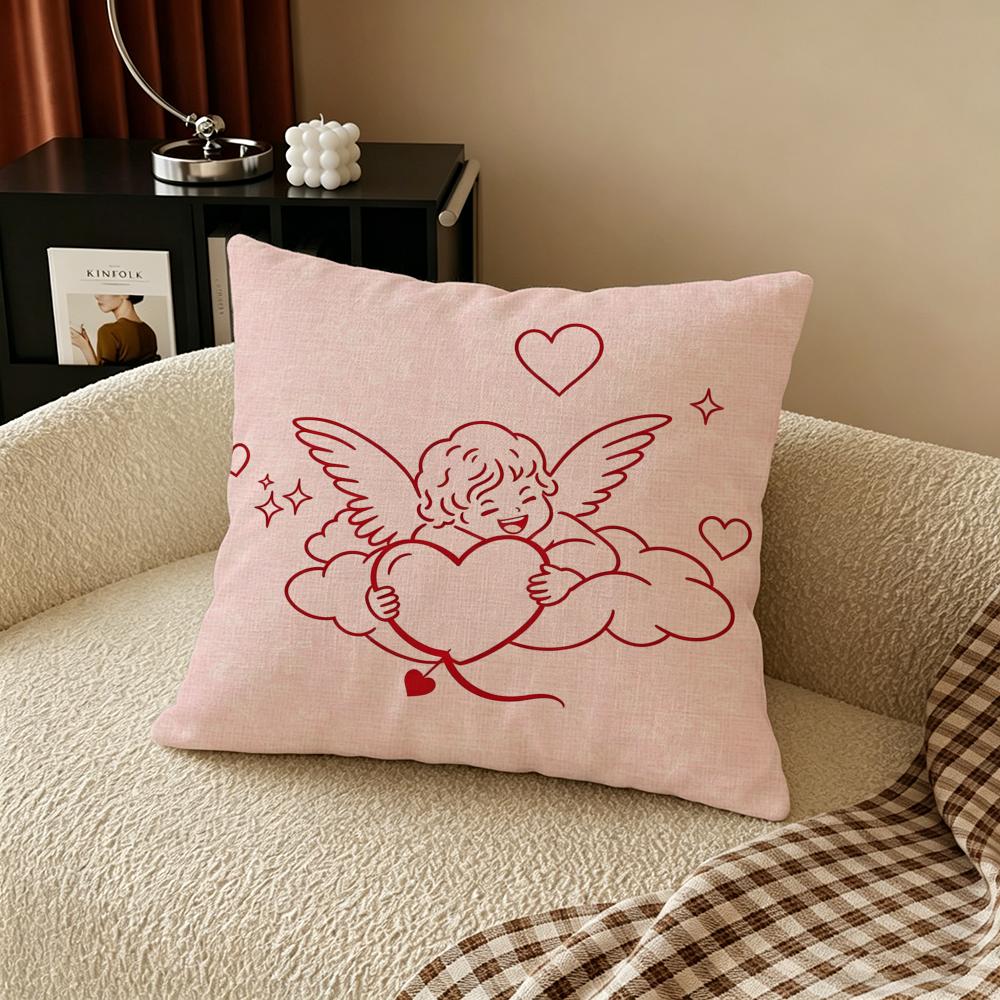 C-Cupid Cushion Cover Natural Linen Pillowcase Set, All-In-One Decor For Sofa, Bedroom & Chair