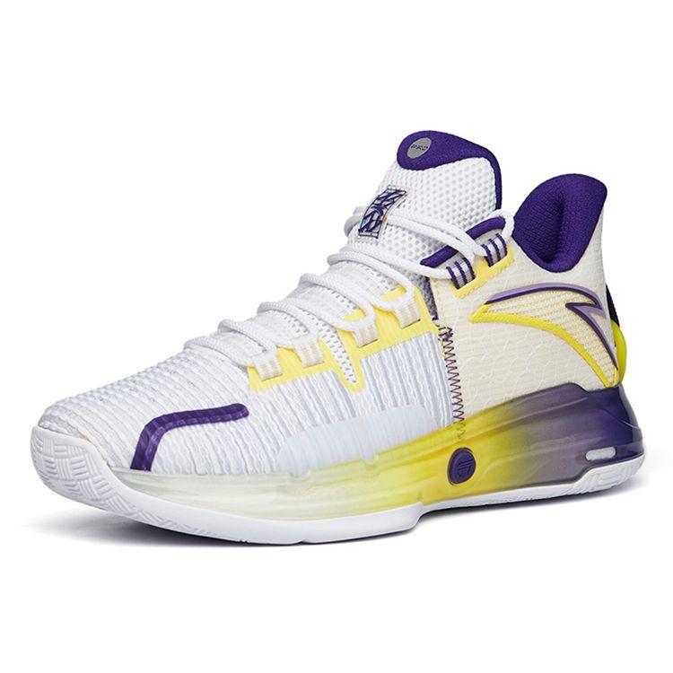 Anta Light Crazy Pro Nitrogen Technology Non-Slip Wear-Resistant Low-Top Basketball Shoes Men Basketball Shoes Purple 112221607-2