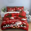 Merry Christmas and Happy New Year Bedding Bedding set (1 duvet cover, 2 pillowcases, duvet not included)